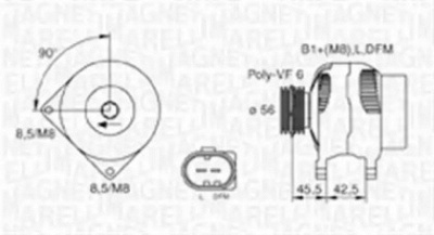 MAGNETI MARELLI 063730001010 -  Генератор